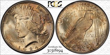 1924 $1 MS64