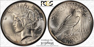 1927 $1 MS64+