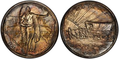 1936-S 50C Oregon MS66