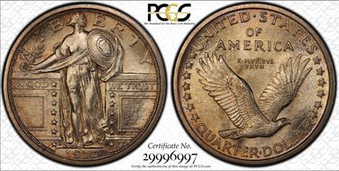 1917-D 25C Type 1 MS66FH