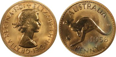 1958 Y. (p) 1D PR67RD