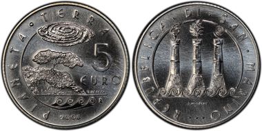 2008-R € 5 Year of Planet Earth MS68