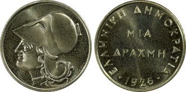 1926 Drachma KM-69 MS66