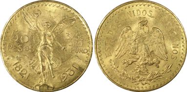 1931/0 50 Peso KM-481 Au MS64