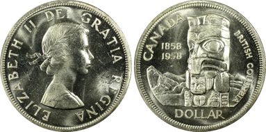 1958 S$1 British Columbia PL64