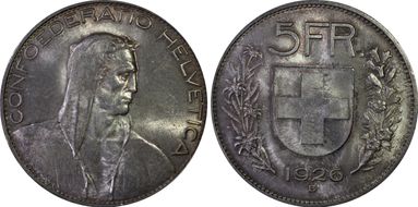 1926 B 5 Fr KM-38 Ag MS64