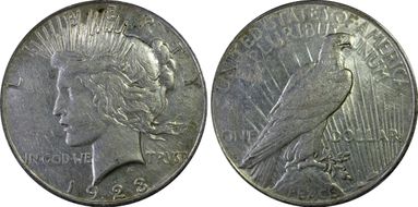 1923-D $1 AU55