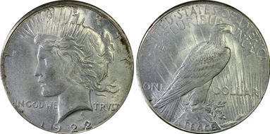 1922-S $1 MS62