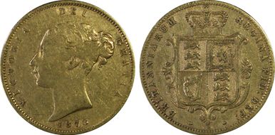 1873-M 1/2 Sov S-3863 F15