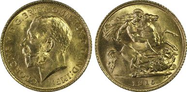 1915-S 1/2 Sov S-4009 MS65