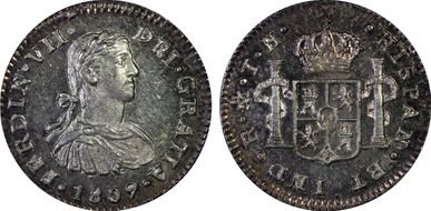 1809-Mo TH 1/2 R Calico-390 MS64+