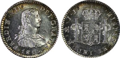 1813-Mo JJ 1/2 R Calico-399 MS64