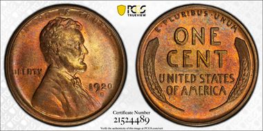 1920-S 1C MS64RD