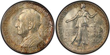 1936 50C Lynchburg MS67+