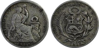 1911-FG/JF Dinero KM-204.2 VF35