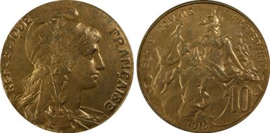 1915 10C Gad-277 F-136 MS64RB