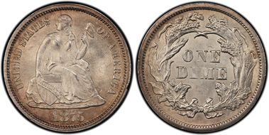 1875 10C MS65