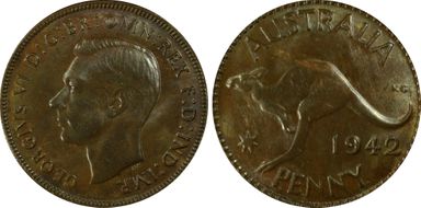 1942 Y. (p) 1D MS63BN