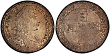 1697 Shil S-3497 1st Bust MS63