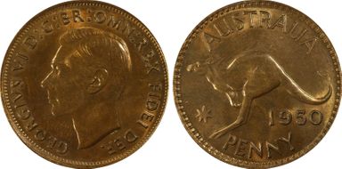 1950 (m) 1D KM-43 MS63RB