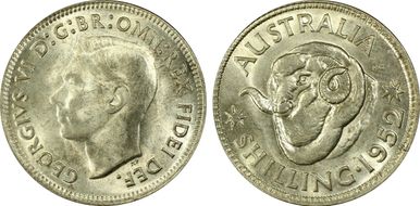 1952(m) Shil KM-46  Ag MS64