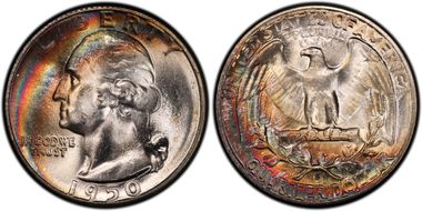 1950-S/S 25C RPM, FS-501 MS65