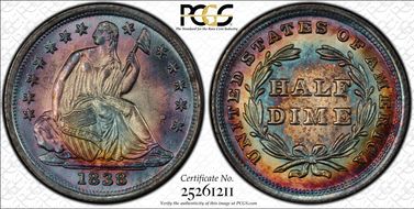 1838 H10C Large Stars MS67+