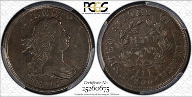 1804 1/2C Plain 4, Stems XF45BN