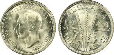 1948(m) 3D KM-37a  Ag MS66