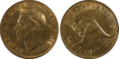 1950 (m) 1D KM-43 MS63RB