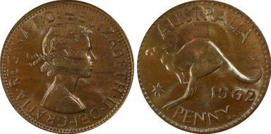 1962 Y. (p) 1D MS64BN