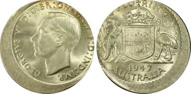 1947(m) Florin KM-40a  Ag MS63