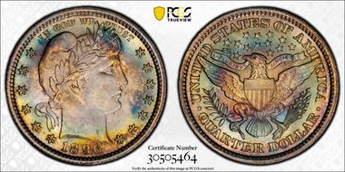 1896 25C MS67+