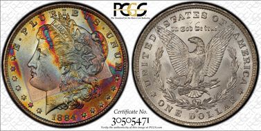 1884-O $1 MS65+