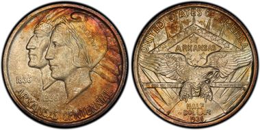 1936 50C Arkansas MS66