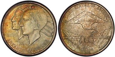 1936-D 50C Arkansas MS66