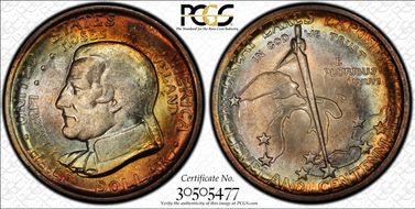 1936 50C Cleveland MS66+