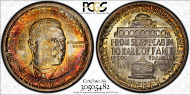 1946 50C Booker T. Washington MS67