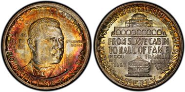 1946 50C Booker T. Washington MS67