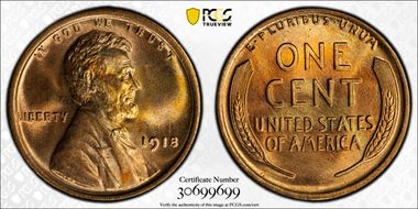 1918 1C MS67RD