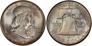 1949-S 50C MS67+ FBL