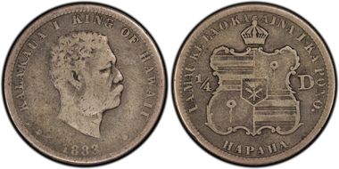 1883 25C Hawaii VG10