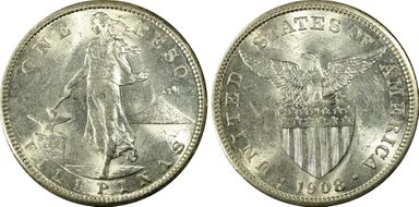 1908-S/S Peso Allen-17.03a MS61