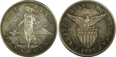 1905 Peso PR55