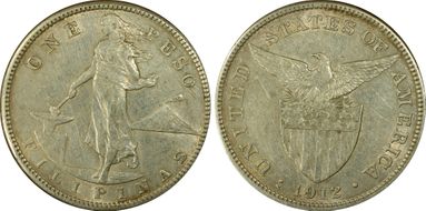 1912-S Peso KM-172  Ag N1