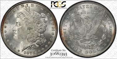 1878 7TF $1 R78, VAM 84, Line Under 8 MS64