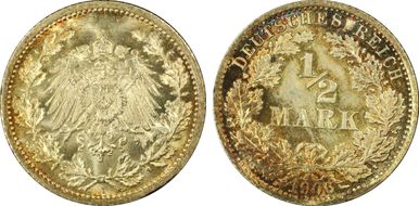 1906-A 1/2 Mk J-16 MS67