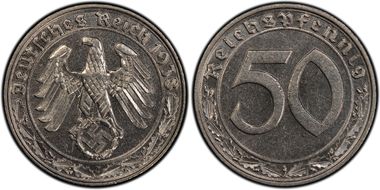 1938-J 50 Pfg J-365 MS64