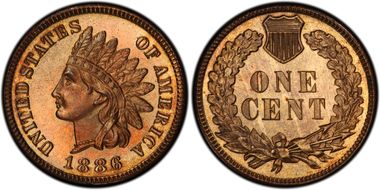 1886 1C Type 1 PR66RB