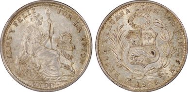 1906-JF Dinero KM-204.2 MS62